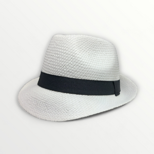 Cappello Panamino unisex per bambini in paglia naturale Cappello Panamino unisex per bambini in paglia naturale