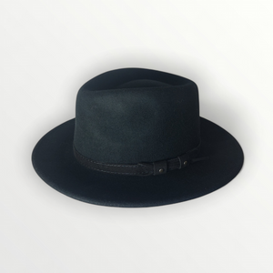 Cappello Fedora in feltro di lana nero "Waterproof and Crushable" Cappello Fedora in feltro di lana nero "Waterproof and Crushable"