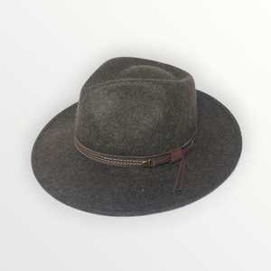 Cappello Fedora in feltro di lana melenzana "Waterproof and Crushable" Cappello Fedora in feltro di lana melenzana "Waterproof and Crushable"