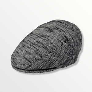 Coppola Linosa Sicily con retro arcato in cotone grigio e nero sfumato - Sbarià Coppola Linosa Sicily con retro arcato in cotone grigio e nero sfumato - Sbarià