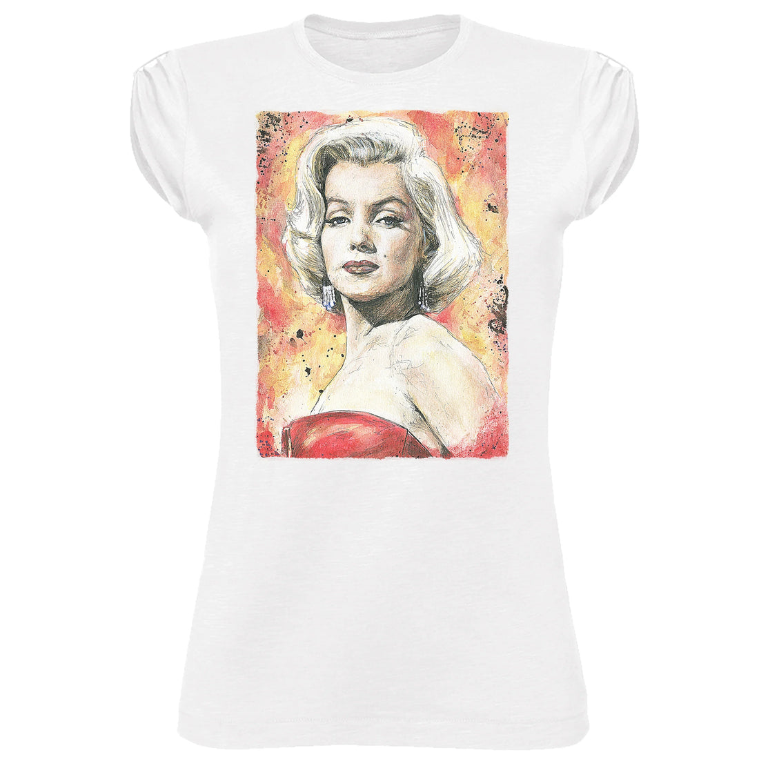 Urban Slub Cotton Marilyn Monroe T-Shirt Donna by STREET STYLE featuring a stylish graphic of Marilyn Monroe on the front.