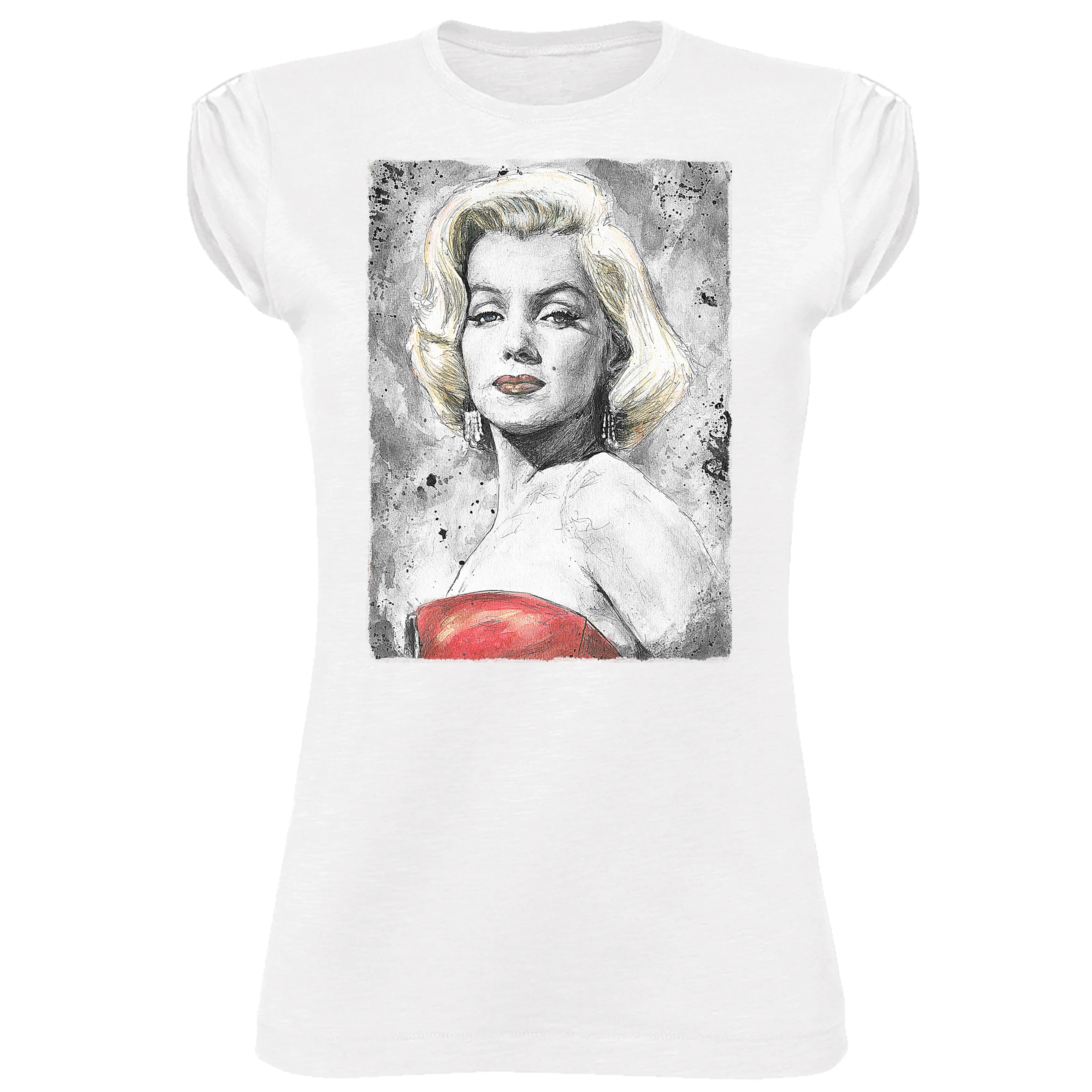 Urban Slub Cotton Marilyn Monroe T-Shirt Donna by STREET STYLE featuring a classic Marilyn Monroe print on a comfortable cotton tee.