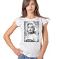 Urban Slub Cotton Marilyn Monroe Donna T-Shirt by STREET STYLE featuring a printed Marilyn Monroe image on a casual cotton tee.