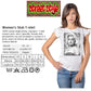 Marilyn Monroe t-shirt for women by STREET STYLE, featuring a bio cotton urban slub fabric with a Marilyn Monroe graphic print.