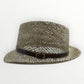 Cappello Trilby in paglia naturale con cinturino in eco pelle