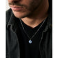 Vintage BDG Accessories silver chain necklace with colorful enamel accents inspired by 1950s Dolce Vita style.