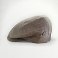 Sbarià Coppola Inglese a spicchi in camel-colored linen, stylish and lightweight hat with a classic design.