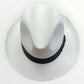 Cappello Originale Panama Fiocco In Gros Grain Nero