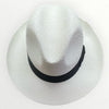 Cappello Originale Panama Fiocco In Gros Grain Nero