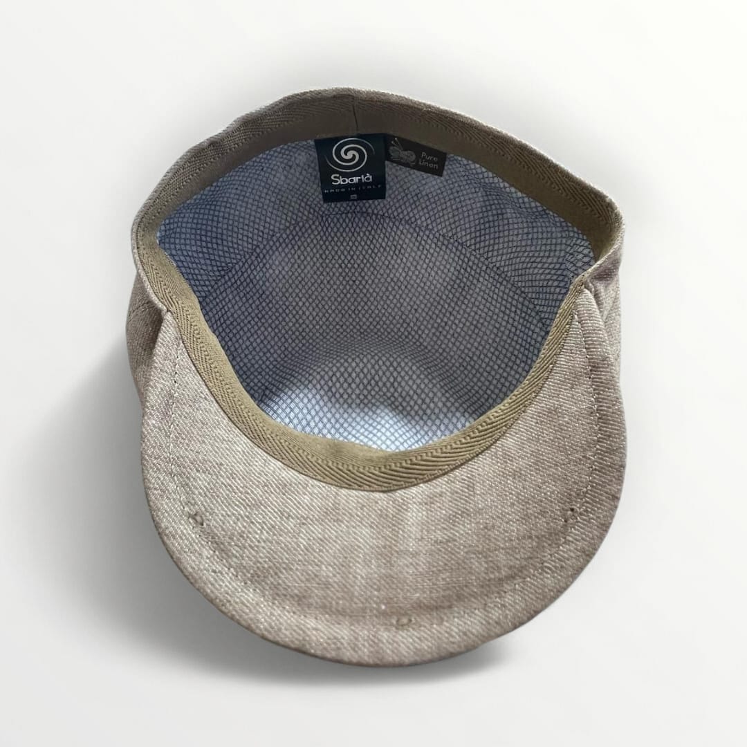 Sbarià Coppola in lino color camel with a spicchi design, stylish and lightweight for casual wear.