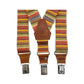 Artisanal Italian Bretella Messico suspenders by Sbarià, featuring fabric straps and metal adjusters, on a plain background.