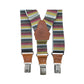 Artisanal Italian Sbarià Bretella Messico suspenders with leather accents and adjustable straps, displayed on a neutral background.