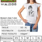 Stylized Audrey Hepburn Donna T-shirt by STREET STYLE featuring urban cinema-inspired design on 100% cotton fabric.
