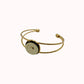 Gold clasp magnetic bracelet from Claudia De Rosa Jewelry, featuring a stylish and secure magnetic closure.