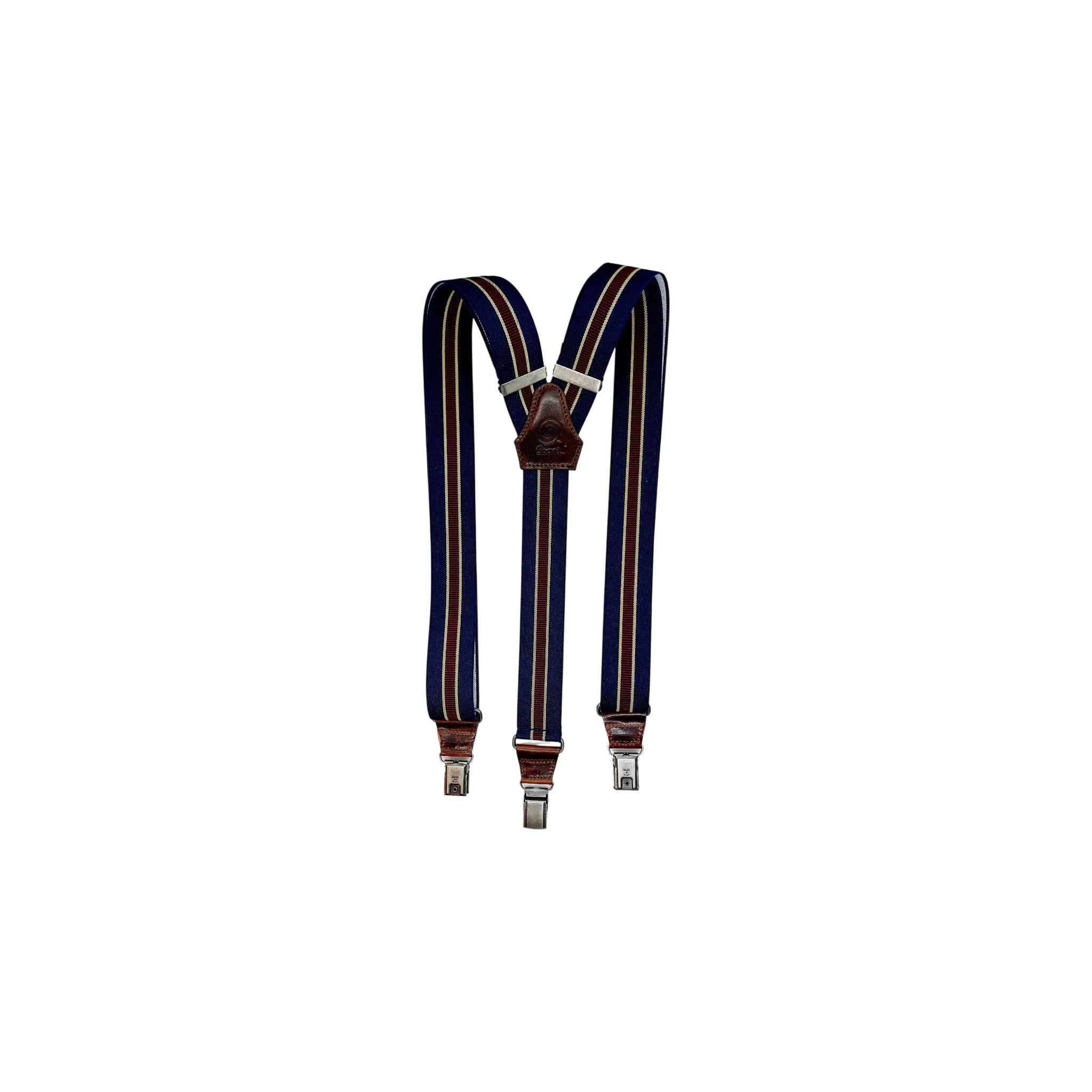 Bretelle Regimental artigianali Made in Italy – Sbarià – Variante Blu Navy