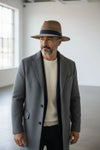 Cappello Fedora Round in feltro di lana castoro e nastro con fiocco "Waterproof and Crushable"