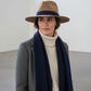 Cappello Fedora Round in feltro di lana castoro e nastro con fiocco "Waterproof and Crushable"