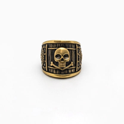 Black Sails Anello da pirata in argento per uomo, BDG Accessories, con dettagli nautici e stile audace.