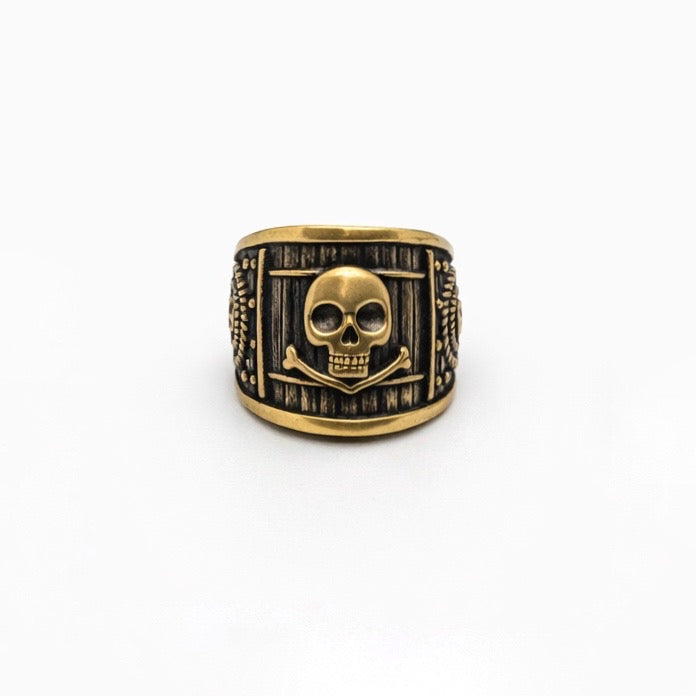 Black Sails Anello da pirata in argento per uomo, BDG Accessories, con dettagli nautici e stile audace.