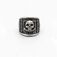 Black silver pirate-themed ring by BDG Accessories featuring a bold Anello Uomo Argento Black Sails design.