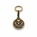 Black Sails silver keychain by BDG Accessories featuring detailed nautical design and polished metal finish.