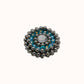 Blue magnetic earrings from Claudia De Rosa Jewelry set, featuring stylish and lightweight clip-on design with a modern look.