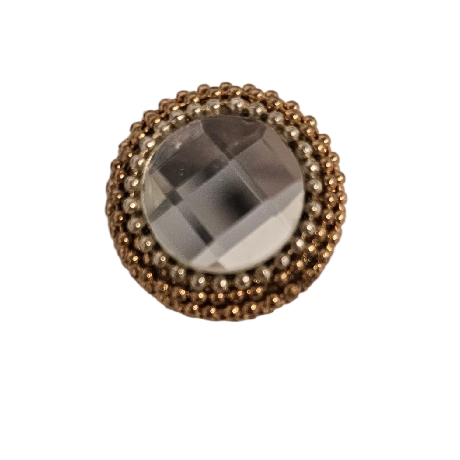 Gold crystal clasp with a mystical fish design on a CLAUDIA DE ROSA JEWELRY Cravatta Gioiello. Elegant jewelry accessory.