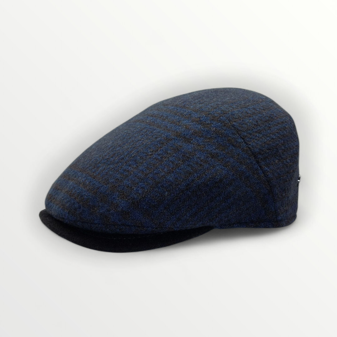 Sbarià Coppola Taormina in multicolored blue pure wool, stylish hat with a vibrant, woven design for a fashionable look.