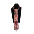 Claudia De Rosa Jewelry Cravatta Gioiello Donna Hearts featuring a delicate jewelry tie with heart details on a black background.