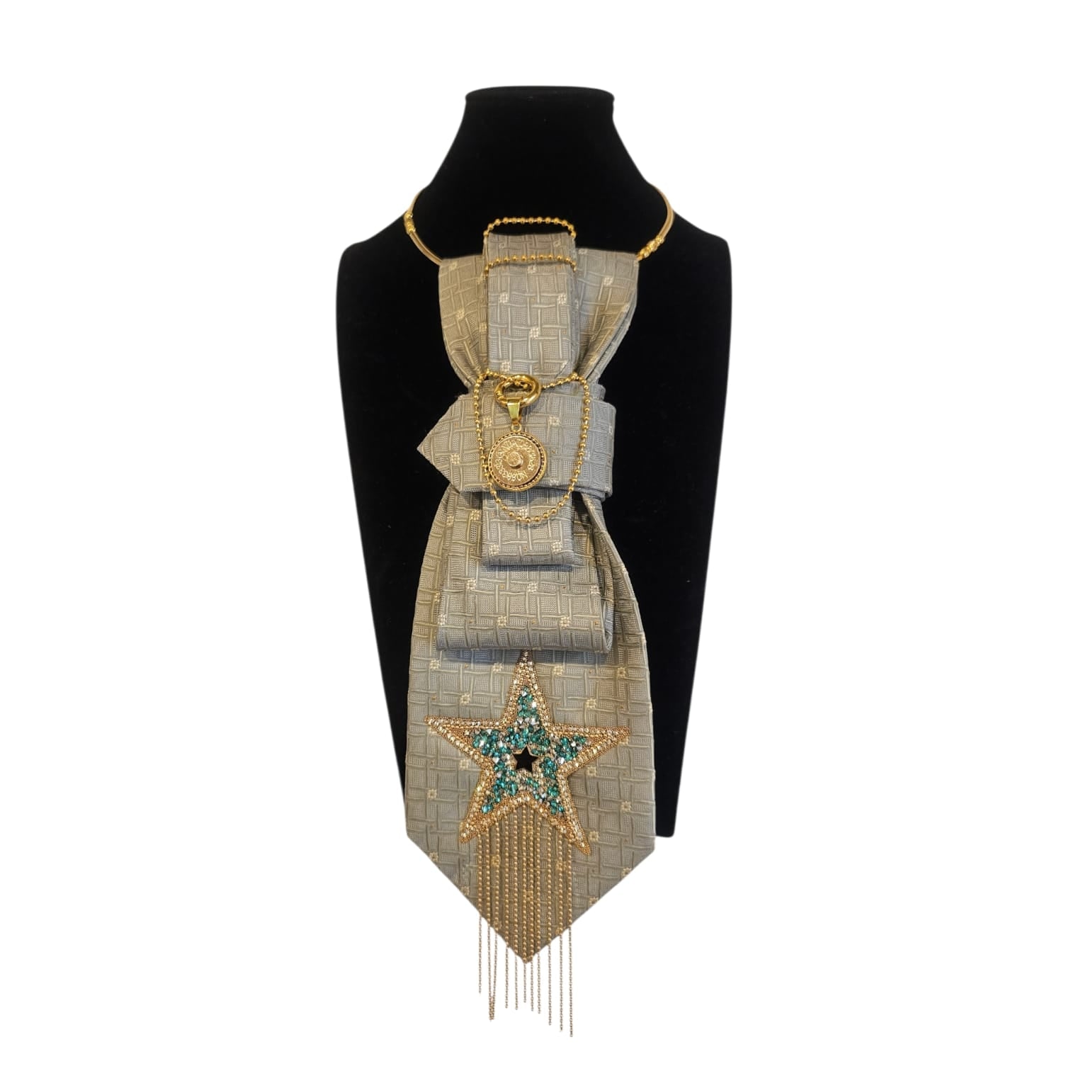 Shiny star-shaped magnetic tie clip from Claudia De Rosa Jewelry featuring a sleek, elegant design.