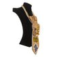 Claudia De Rosa Jewelry Cravatta Gioiello on black mannequin, featuring a stylish, elegant jewelry tie accessory with intricate design.