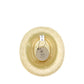 Interior view of Sbarià raffia pork pie hat with size XL label, handcrafted Italian craftsmanship and spiral logo tag.