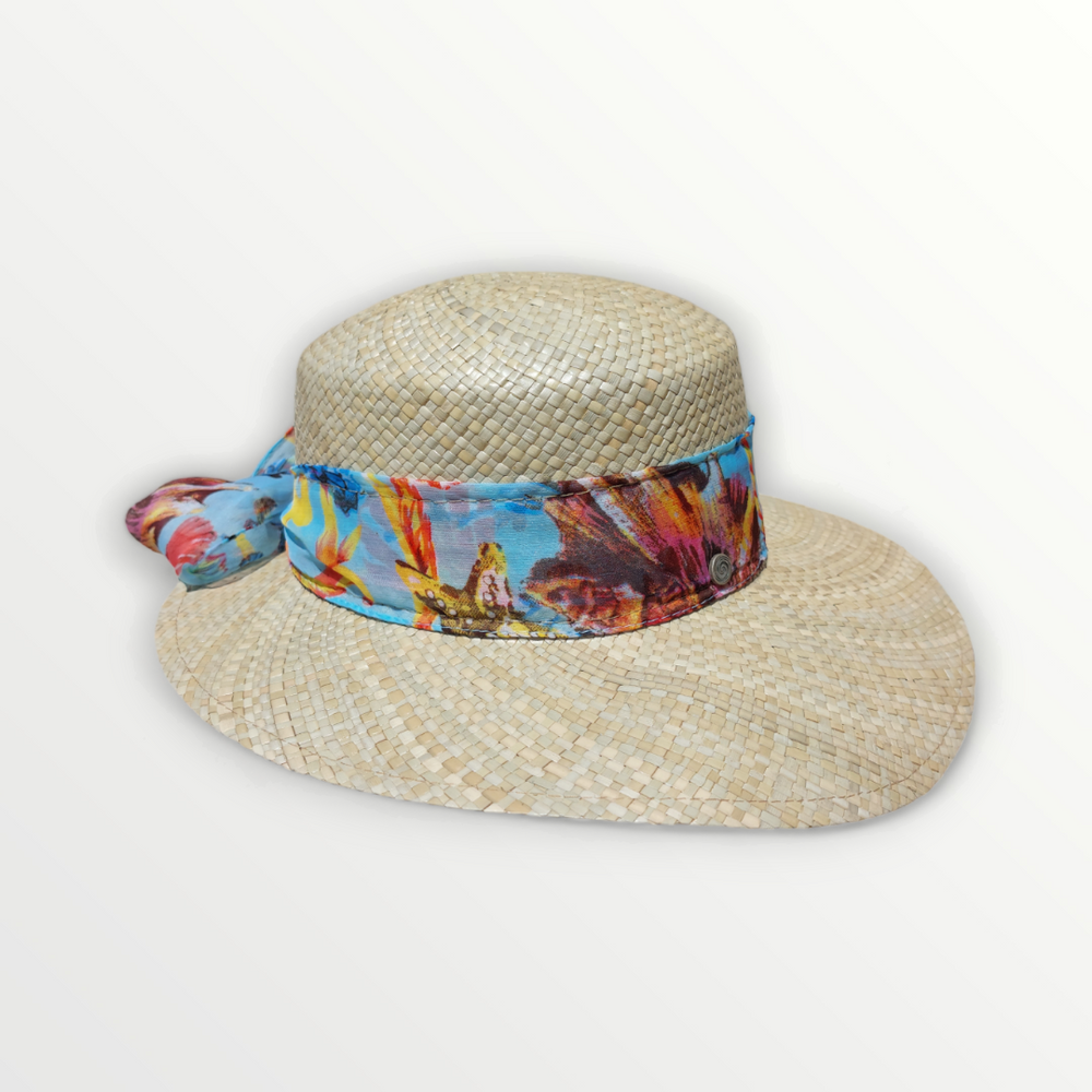 Cappello Visor donna in paglia naturale - Sbarià 