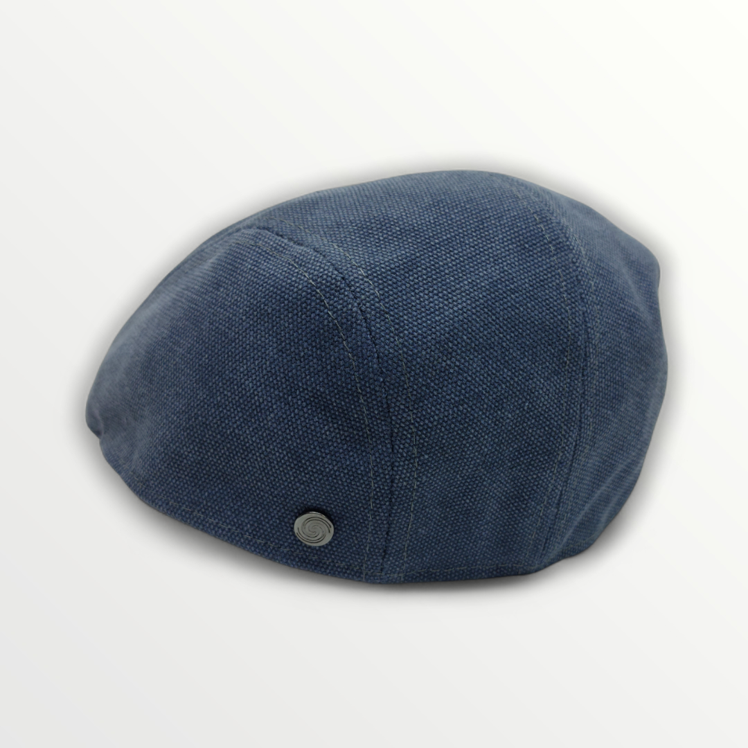 Primavera Estate Coppola in blue canvas with sturdy strap and classic design, perfect for casual or outdoor wear.