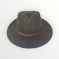 Cappello Fedora in feltro di lana melenzana "Waterproof and Crushable"