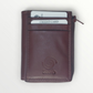 Portafoglio Jacket zip in vera pelle con proteione Rfid