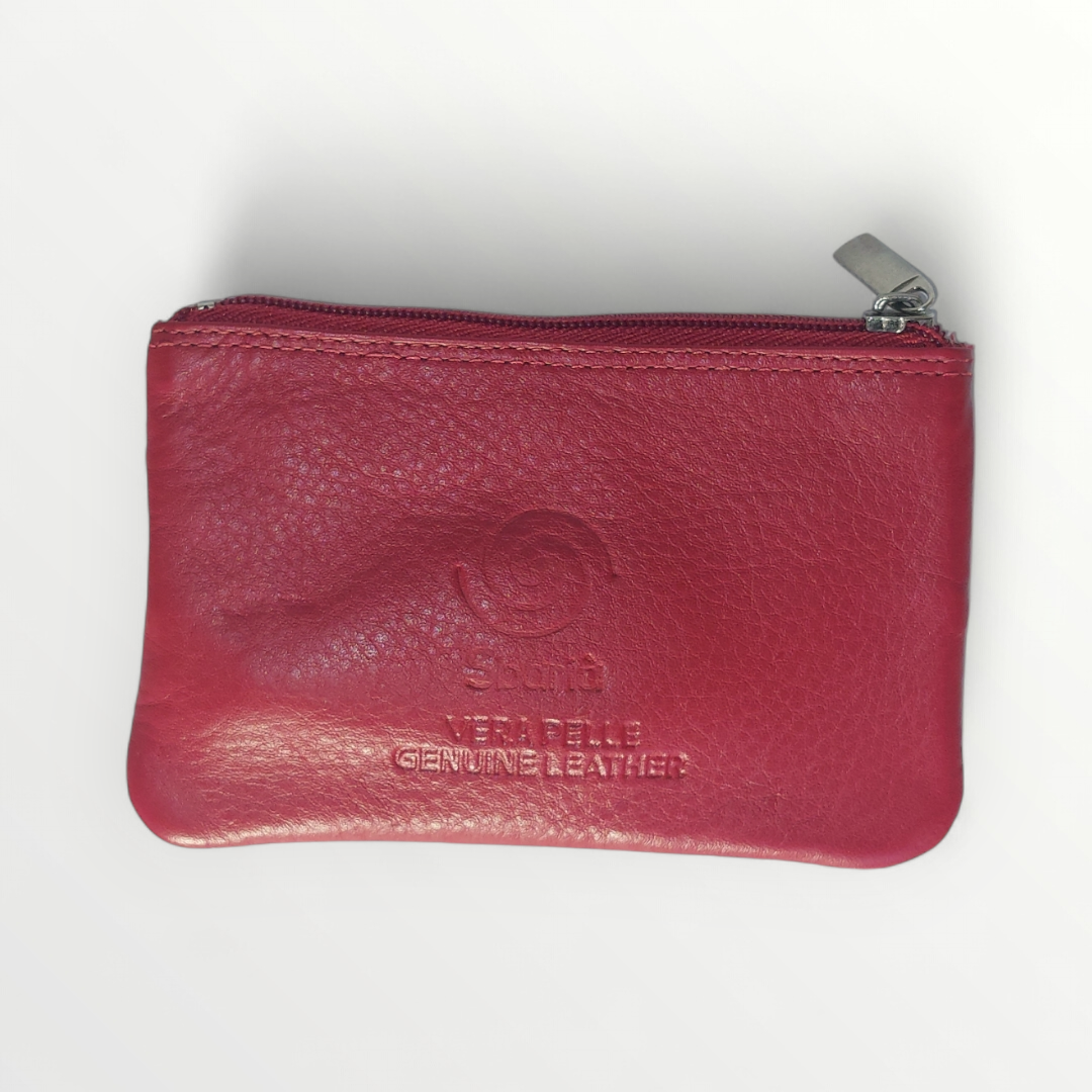 Double leather key holder from Portachaivi, featuring durable genuine leather and multiple key rings for organization.