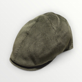 Green ribbed velvet Coppola hat by Autunno/Inverno, featuring a stylish, textured design in a cozy, autumn-winter fashion.