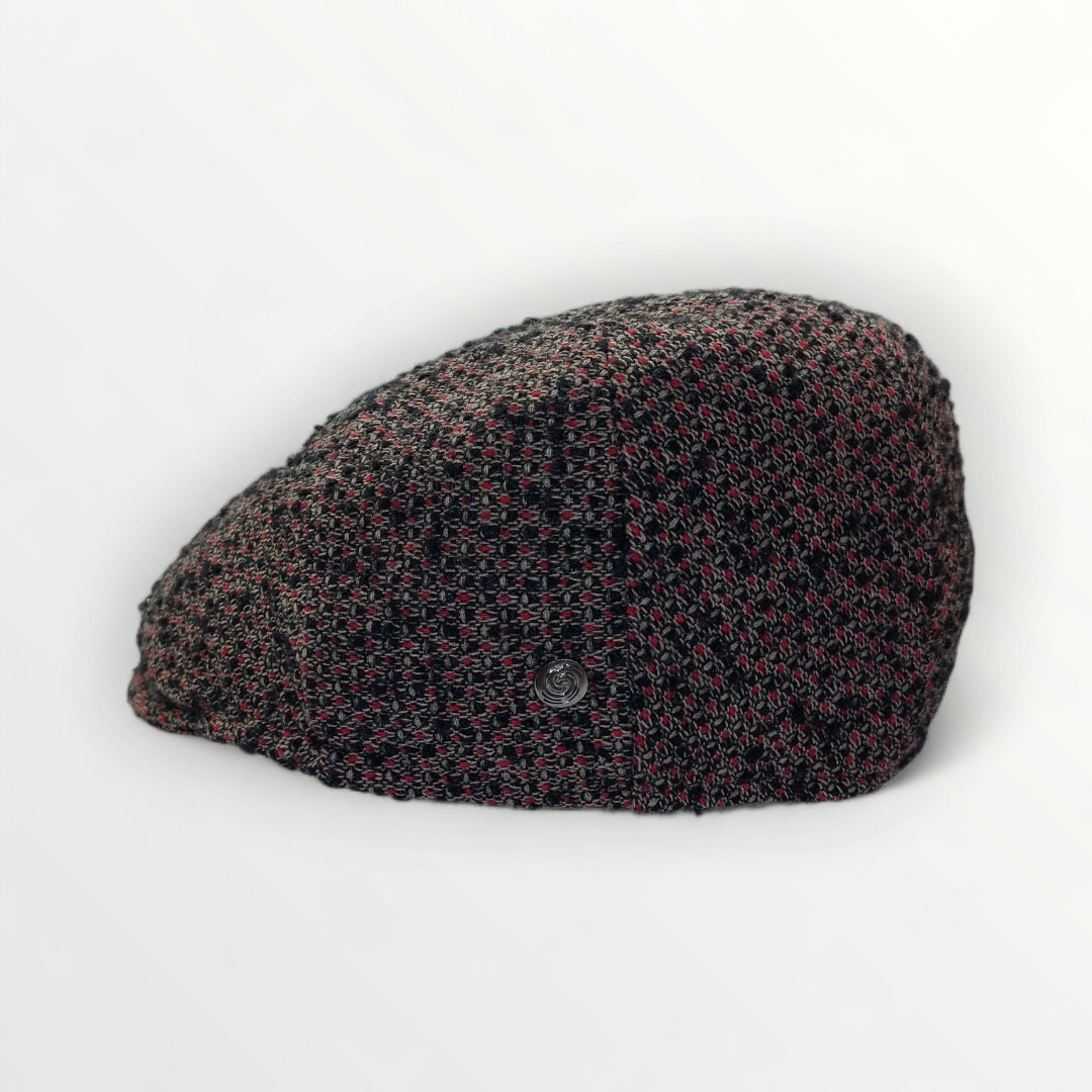 Sbarià Coppola Taormina in multicolored brown wool, stylish and warm hat with a traditional Italian design.