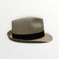 Cappello Trilby In Raffia Con Guarnizione Gros Grain In Cotone