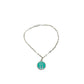 Silver bracelet with colorful enamel details, vintage BDG Accessories Dolce Vita 50s style jewelry.