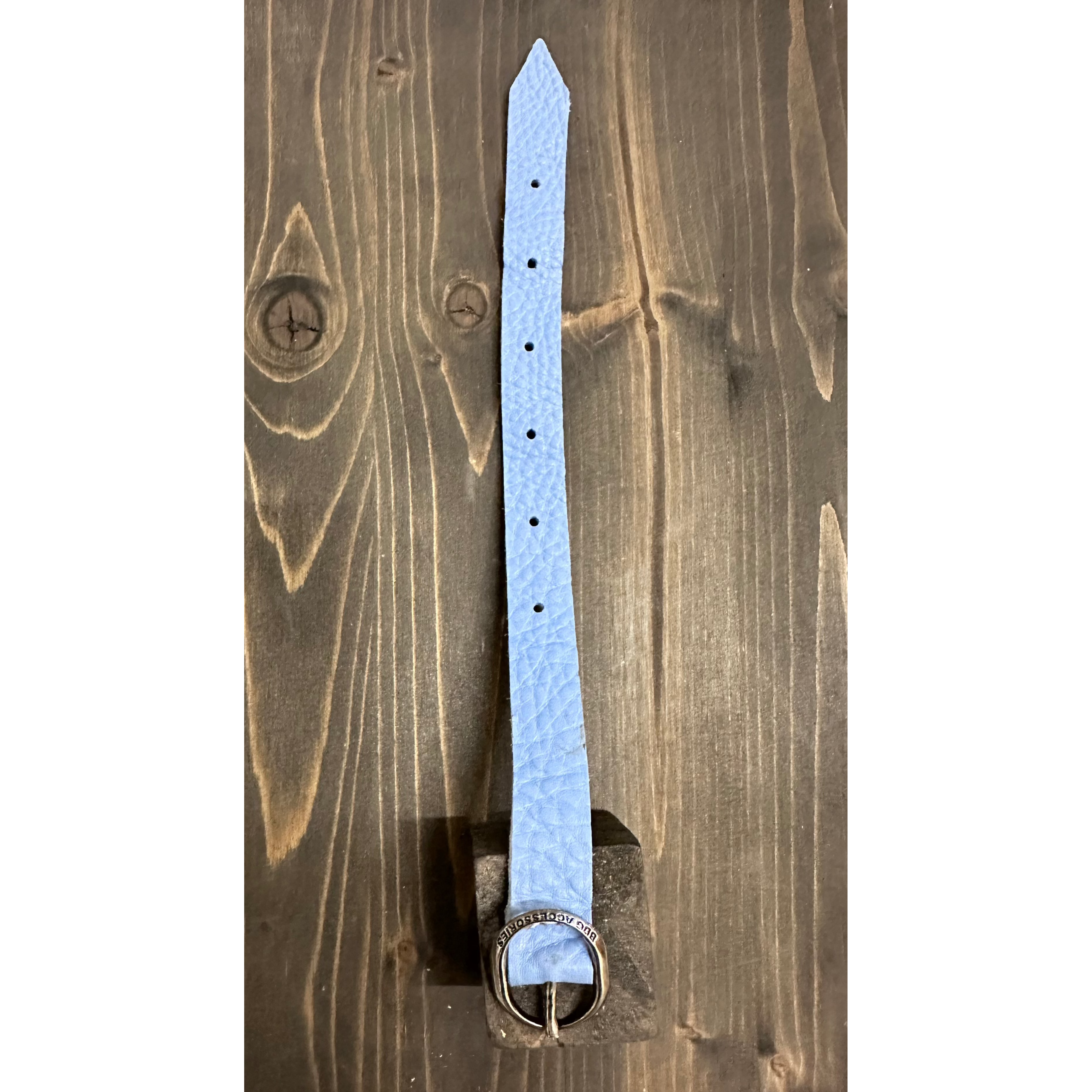BDG Accessories elegant ellipse bracelet in red and sky blue with detailed strap, stylish jewelry accessory.
