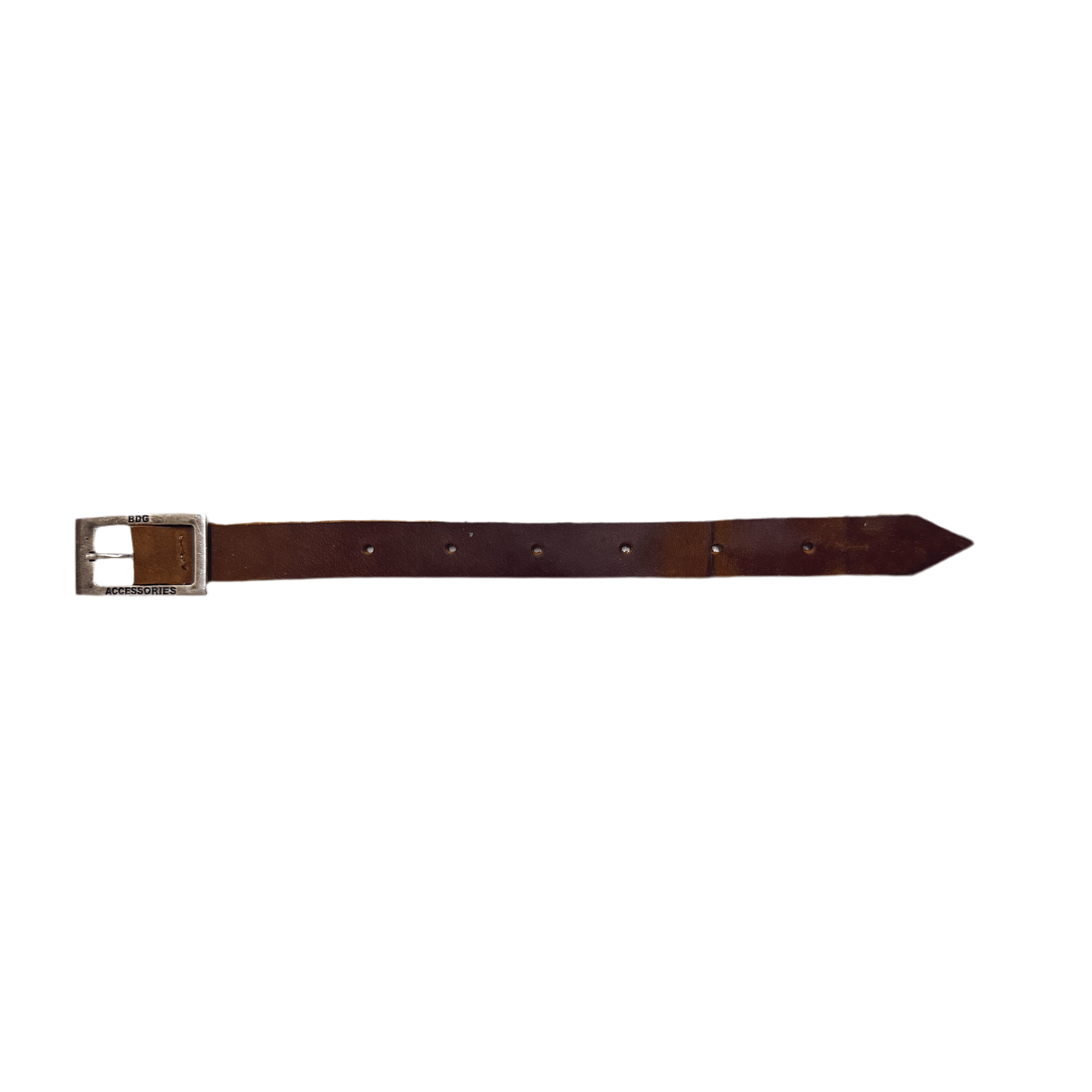 BDG Accessories old style leather bracelet with intricate stitching and vintage finish, casual accessory for everyday wear.
