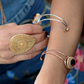 Claudia De Rosa Jewelry magnetic clasp bracelet featuring a stylish calamita design with polished silver finish.