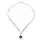 Vintage BDG Accessories silver necklace with colorful enamel details inspired by 1950s Dolce Vita style.
