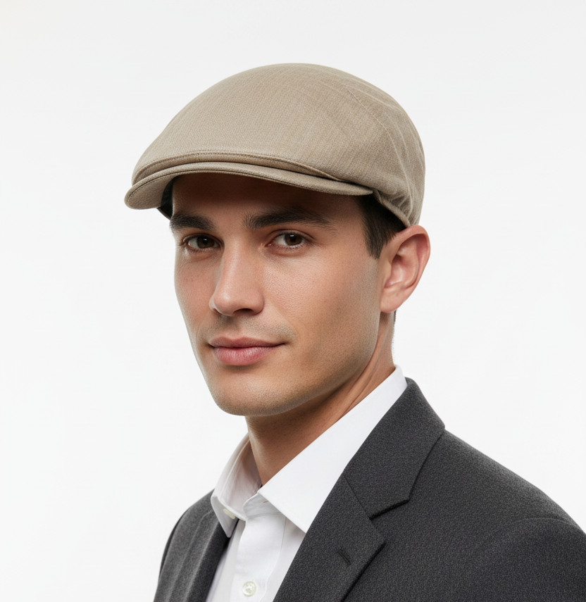 oppola Scirocco puro cotone beige vestibilità avvolgente - Sbarià Made in Italy