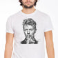 Street Style men's David Bowie slub cotton T-shirt, made in Italy, featuring a graphic print on soft 100% cotton fabric.