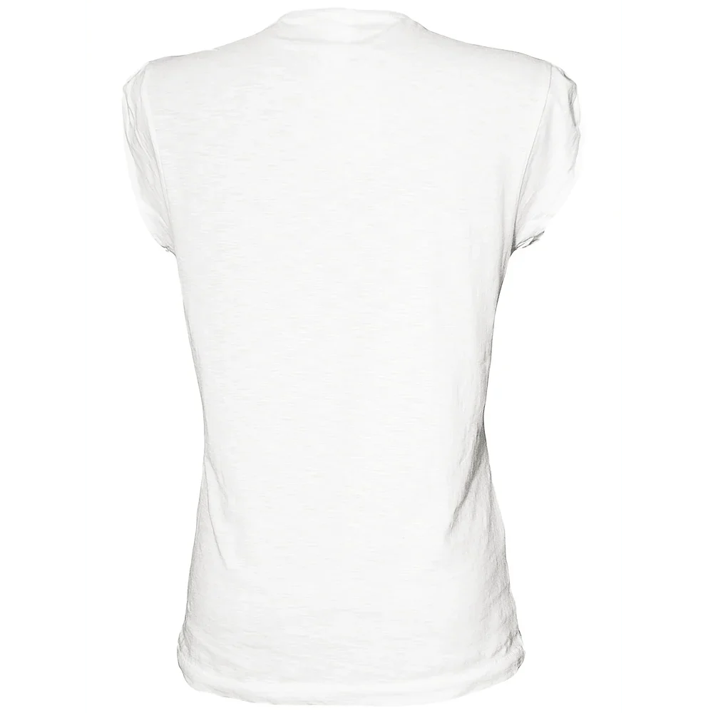 Female urban street style T-shirt by STREET STYLE made of 100% organic cotton with a distressed, faded design.