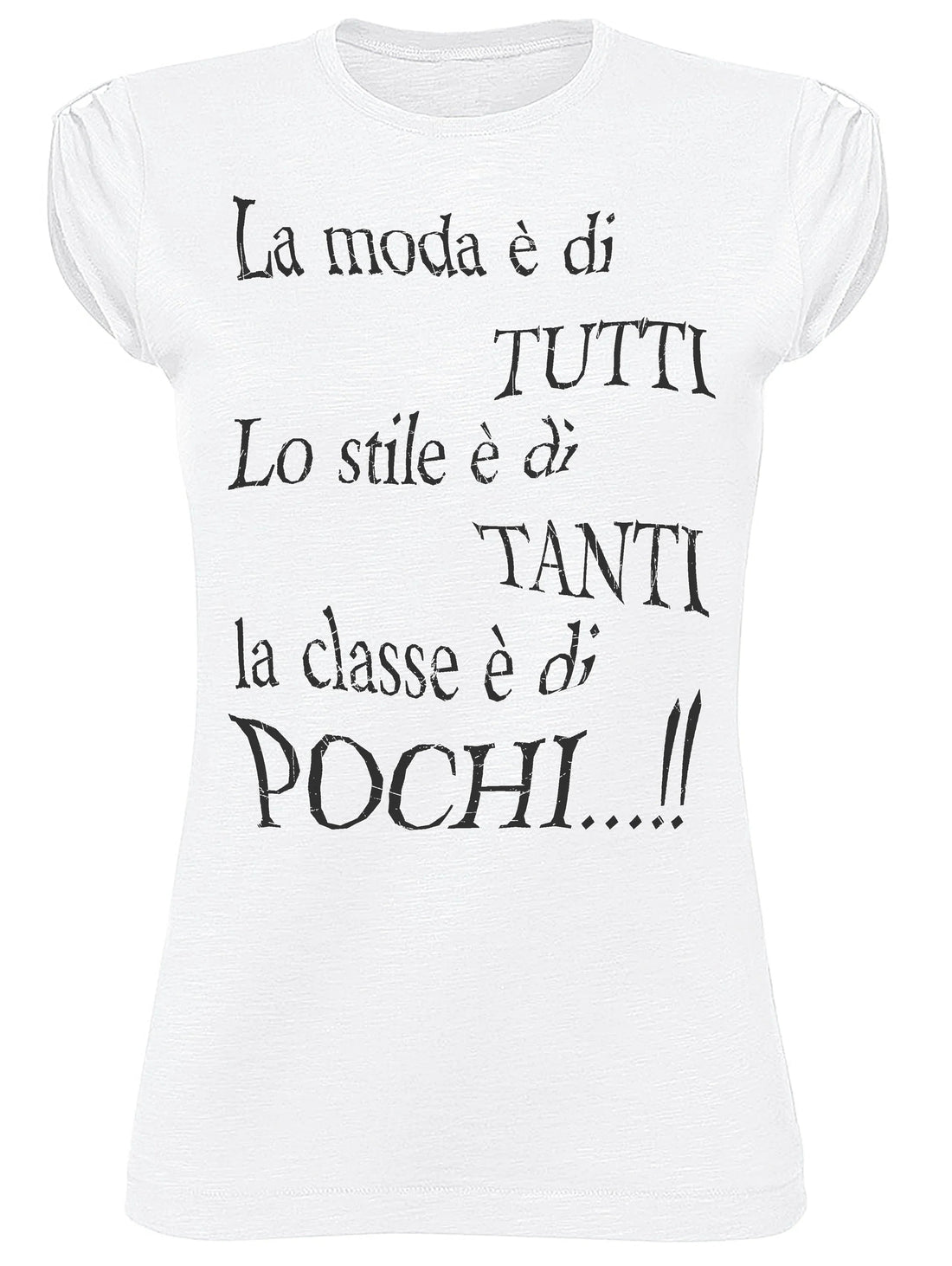Street Style Donna T-shirt in 100% cotton with urban slub design, featuring a casual street style look for women.