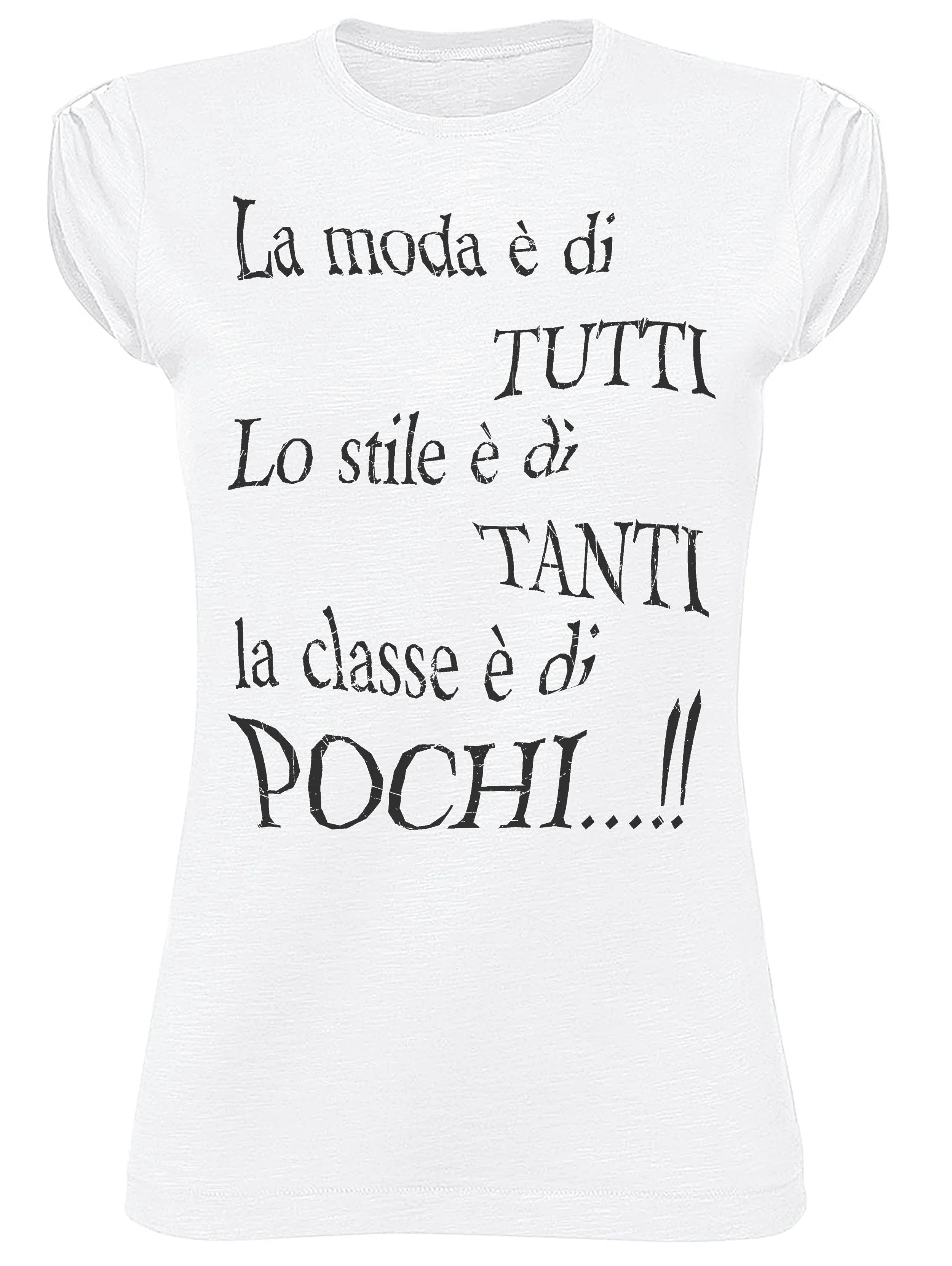 Street Style Donna T-shirt in 100% cotton with urban slub design, featuring a casual street style look for women.